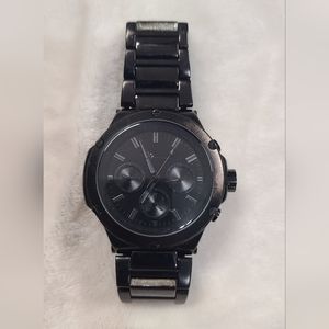 Marc Anthony Men's Black Stainless Steel Watch